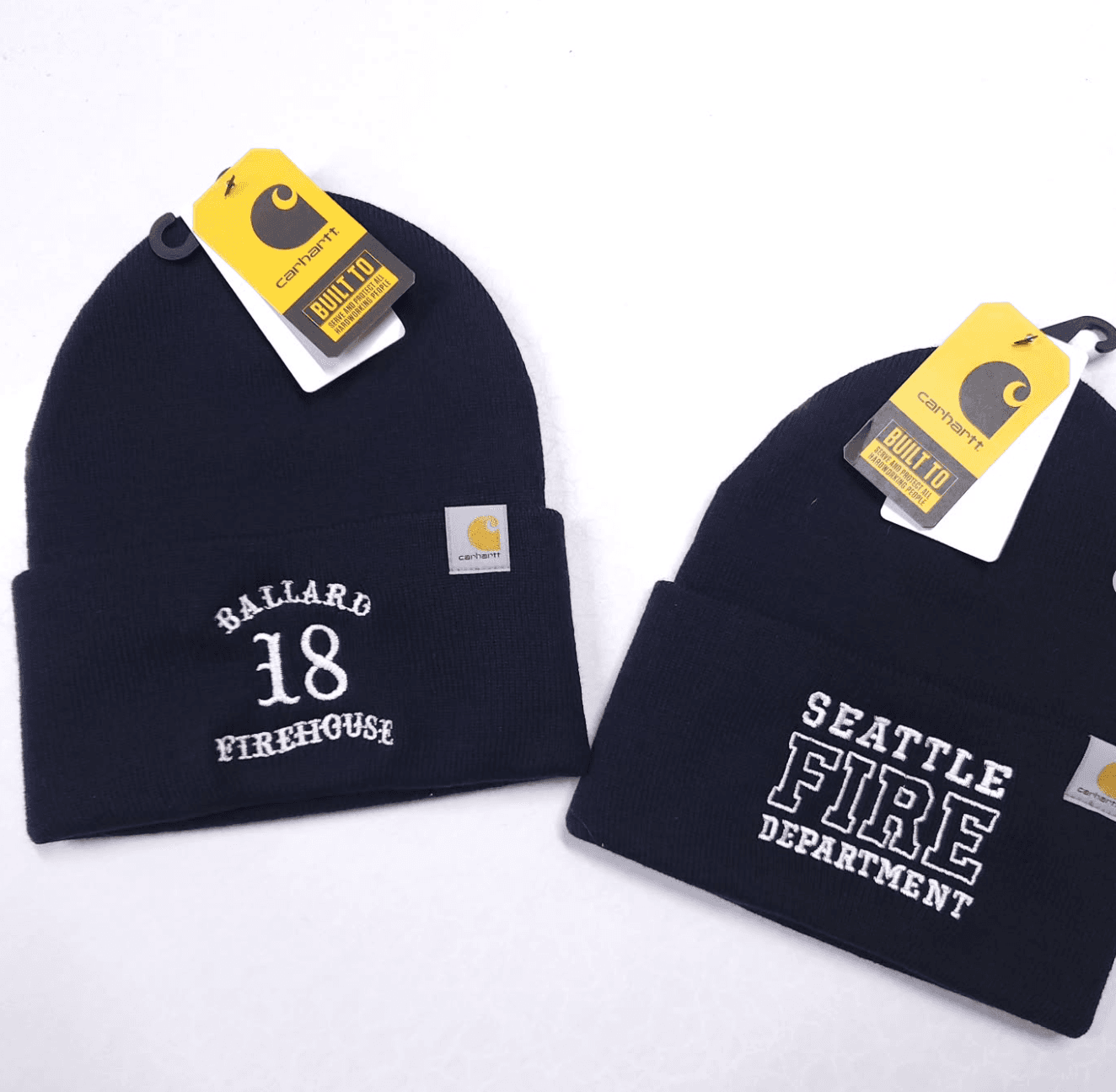 Seattle Fire Department embroidered Carhartt beanies