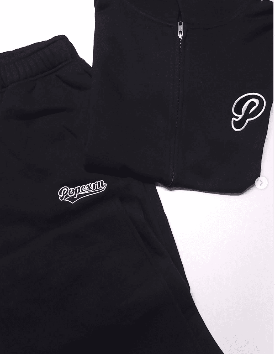 Embroidered monogram tracksuit set